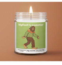 Big Moods Stickers Bigfoot's Sweater Candle