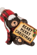 Ganz Cozy Cabin Bear Figurine - Beary Merry Christmas