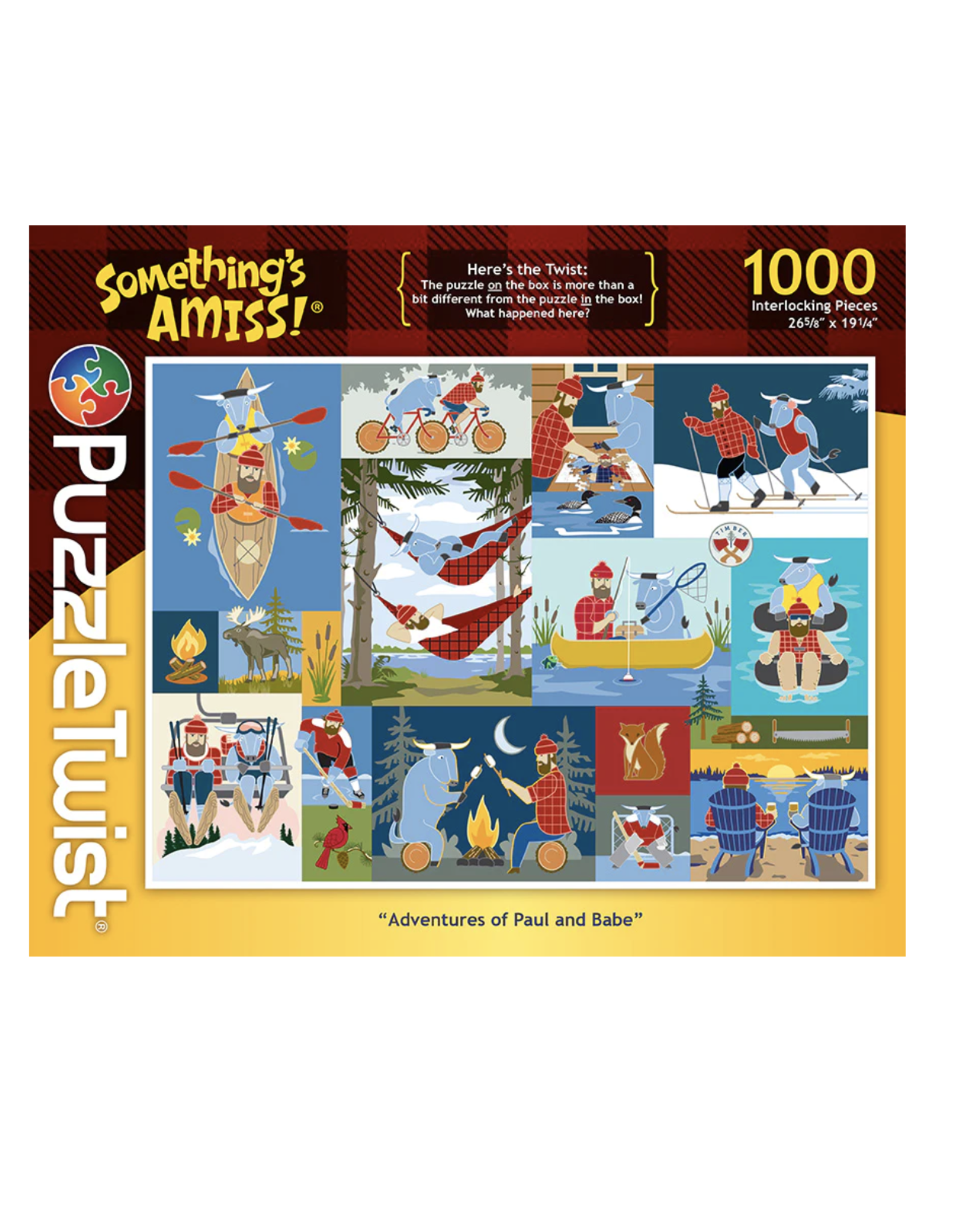 Something's Amiss Adventures of Paul and Babe 1,000 Piece Puzzle Twist