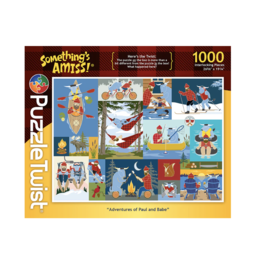 Something's Amiss Adventures of Paul and Babe 1,000 Piece Puzzle Twist