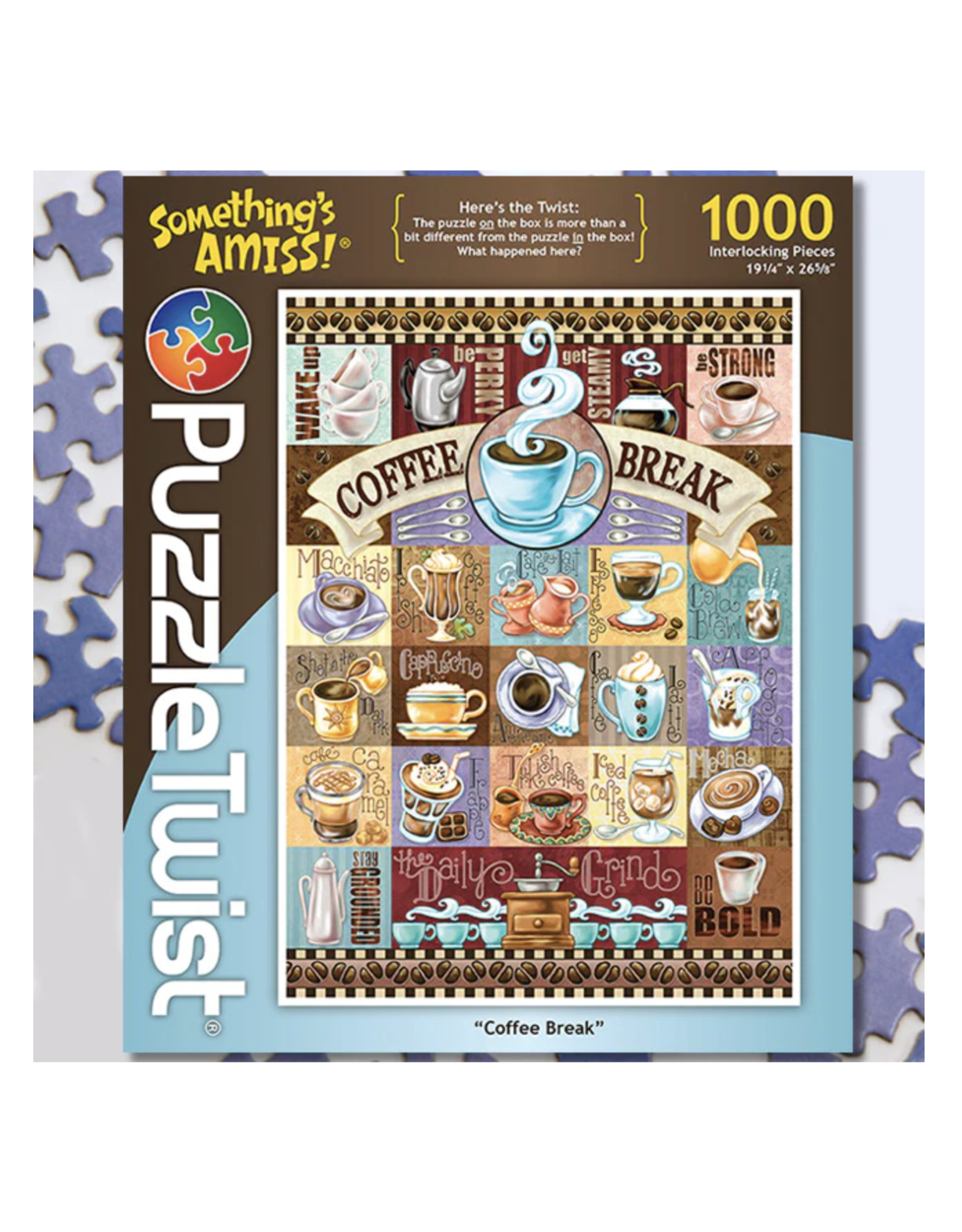 Something's Amiss Coffee Break 1,000 Piece Puzzle Twist