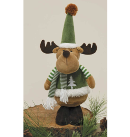 Meravic 14" Winter Green Moose w/ Solid Green Hat & Feet
