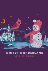 Life Is Good SALE Women's Winter Wonderland Long Sleeve Crusher Vee