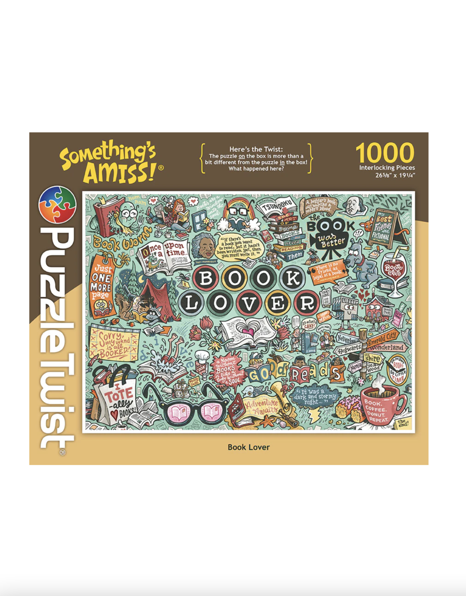 Something's Amiss Book Lover 1,000 Piece Puzzle Twist