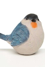 Meravic Blue/White Resin Bird