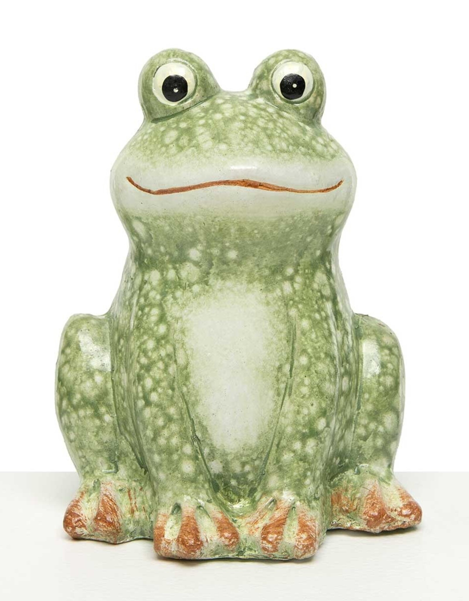 Meravic 5.5" Glazed Terra Cotta Frog