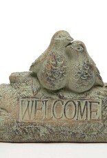 Meravic 6" Birds on Welcome Sign Concrete