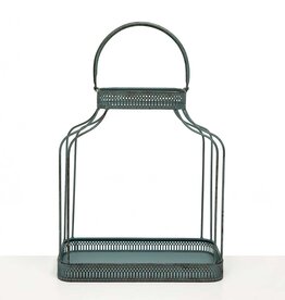 Meravic SALE 13" Antique Blue Lantern Stand