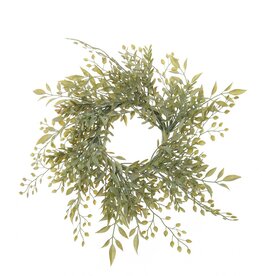Meravic 13" Grey Myrtle Mixed Mini Wreath