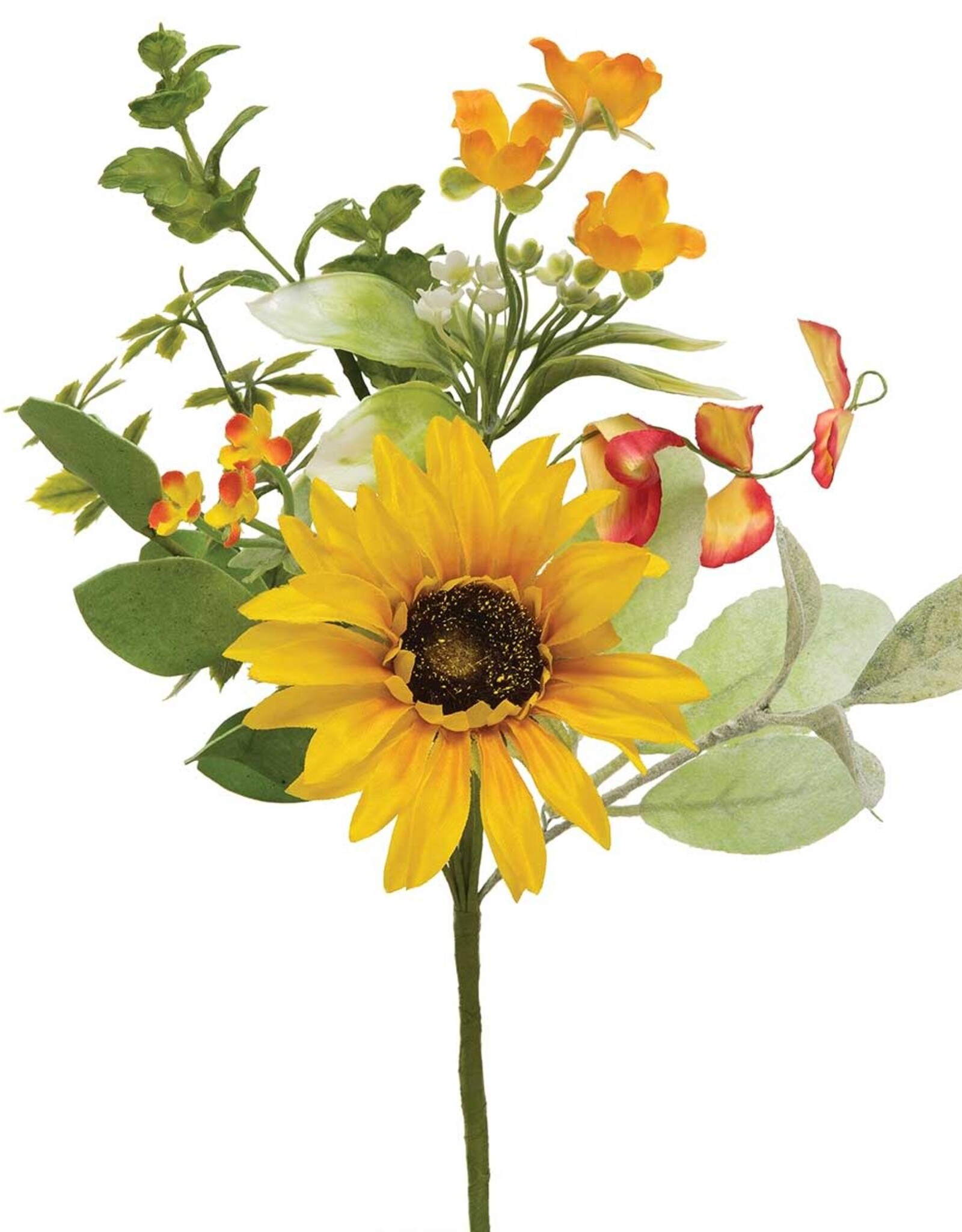 Meravic 13" Sunflower w/ Daisy Pik