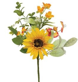 Meravic 13" Sunflower w/ Daisy Pik