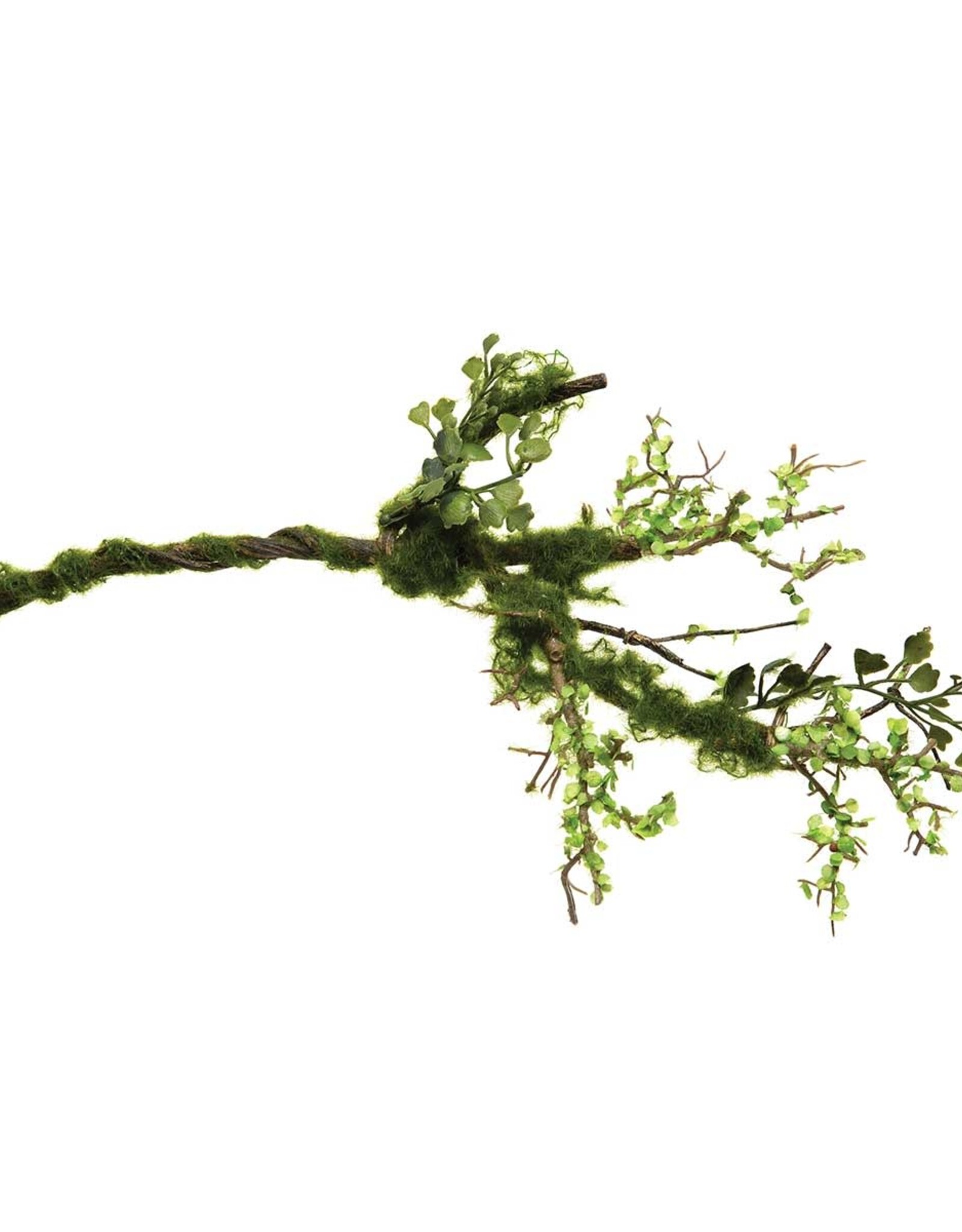 Meravic 19" Faux Wired Twig and Moss Branch
