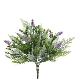 Meravic 15" Astilbe/Fern Bouquet - Purple