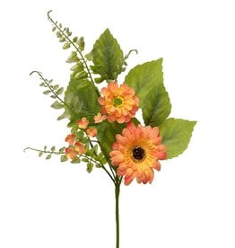 Meravic 15" Tangerine Daisy Pik