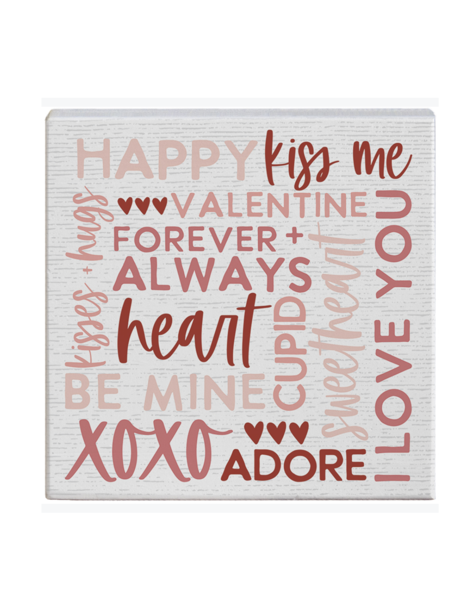 Sincere Surroundings Valentine Word Collage Sign