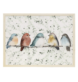 Sincere Surroundings Birds Leaf Pattern Wall Art