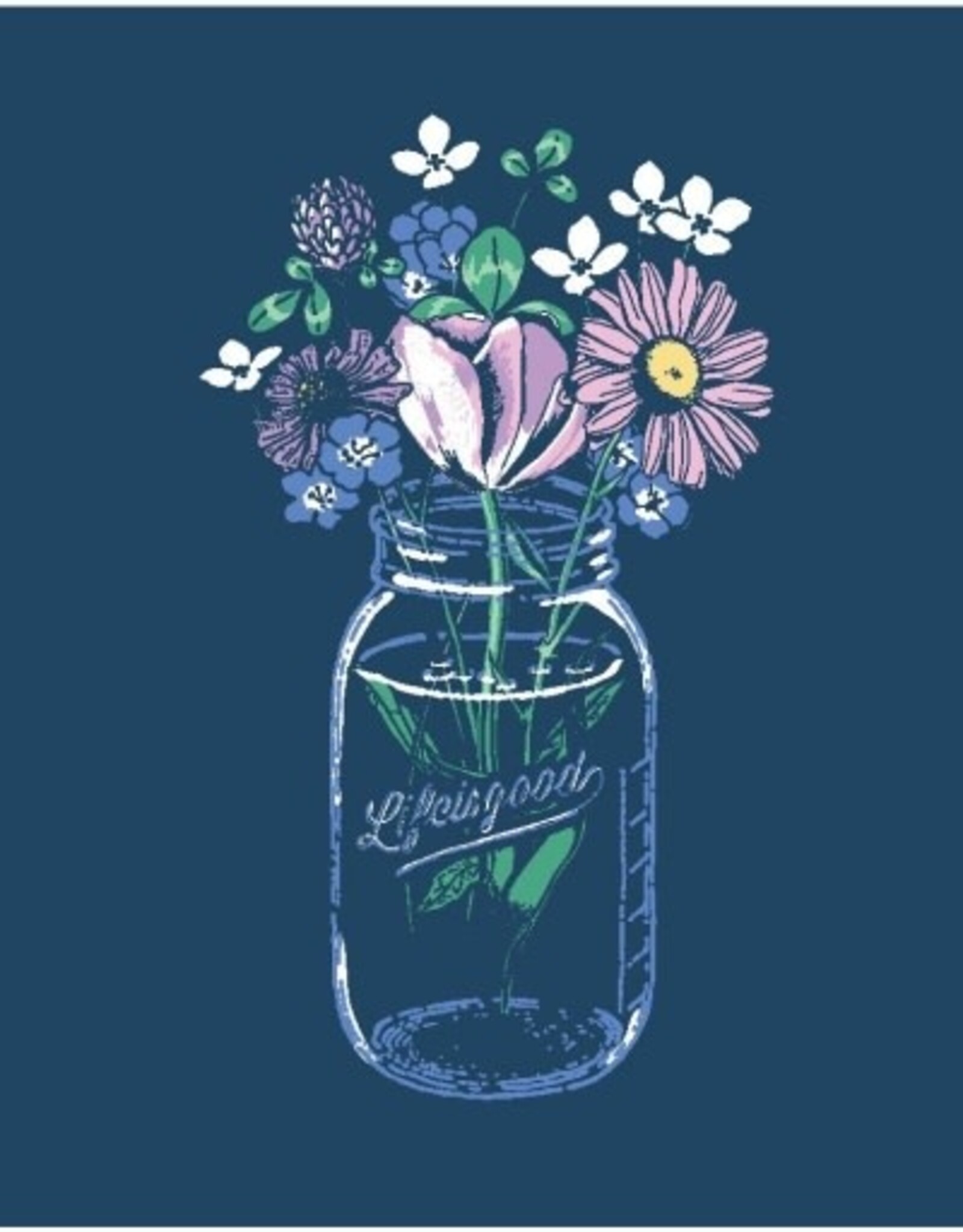 Life Is Good SALE Women's Jar Bouquet Lightweight SleepTee
