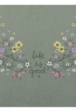 Life Is Good Women's Woodland Florals Short Sleeve Crusher Tee