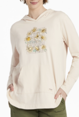 Life Is Good SALE Women's Sunflower Sketch Crusher-Flex Hoodie Tunic