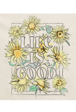 Life Is Good SALE Women's Sunflower Sketch Crusher-Flex Hoodie Tunic