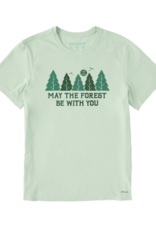 Life Is Good SALE Men's May The Forest Be With You Short Sleeve Crusher Tee