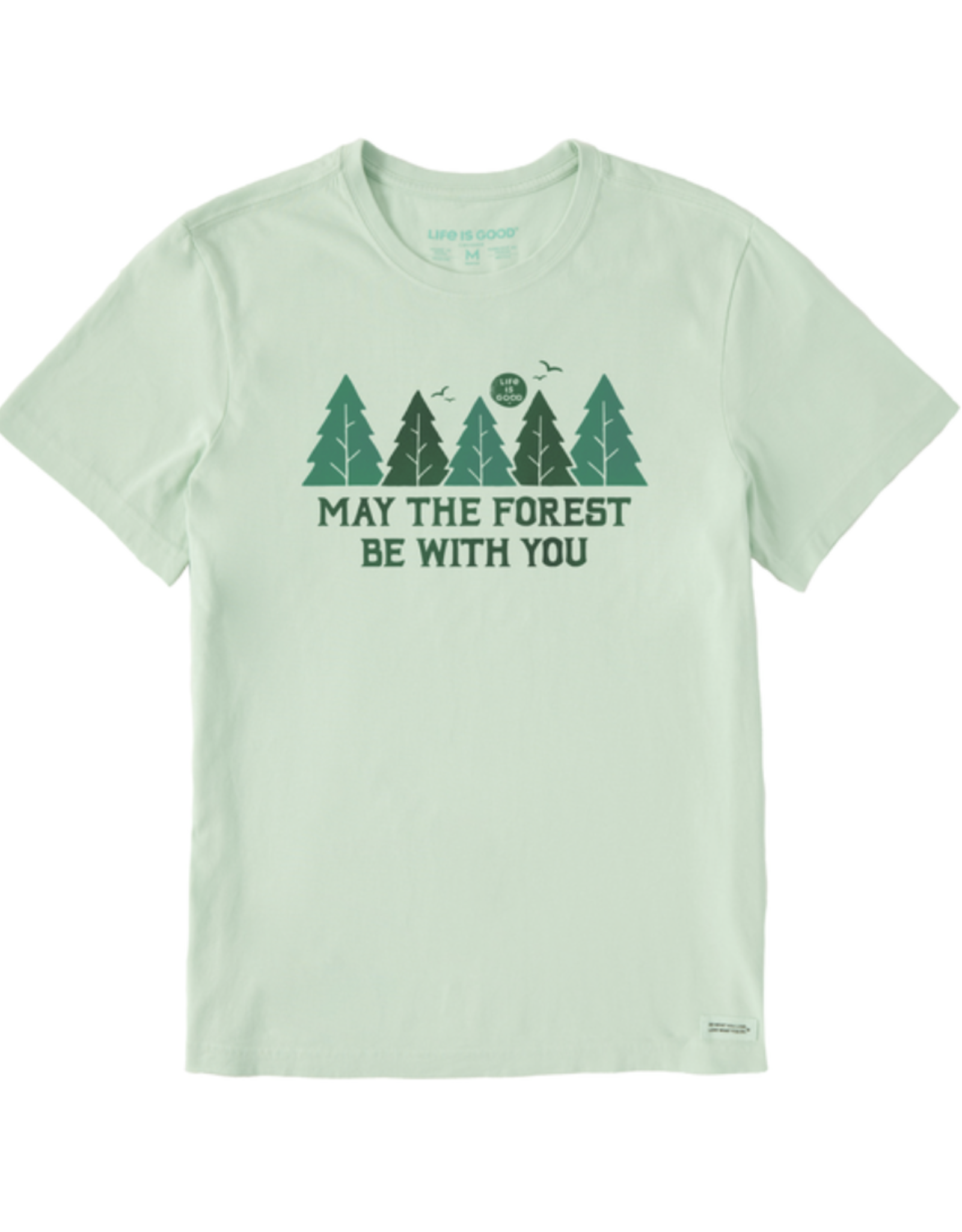 Life Is Good SALE Men's May The Forest Be With You Short Sleeve Crusher Tee