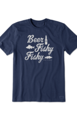 Life Is Good Men's Beer Fishy Fishy Crusher Tee