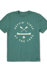 Life Is Good SALE Men's Tipsy at the Lake Short Sleeve Crusher Tee