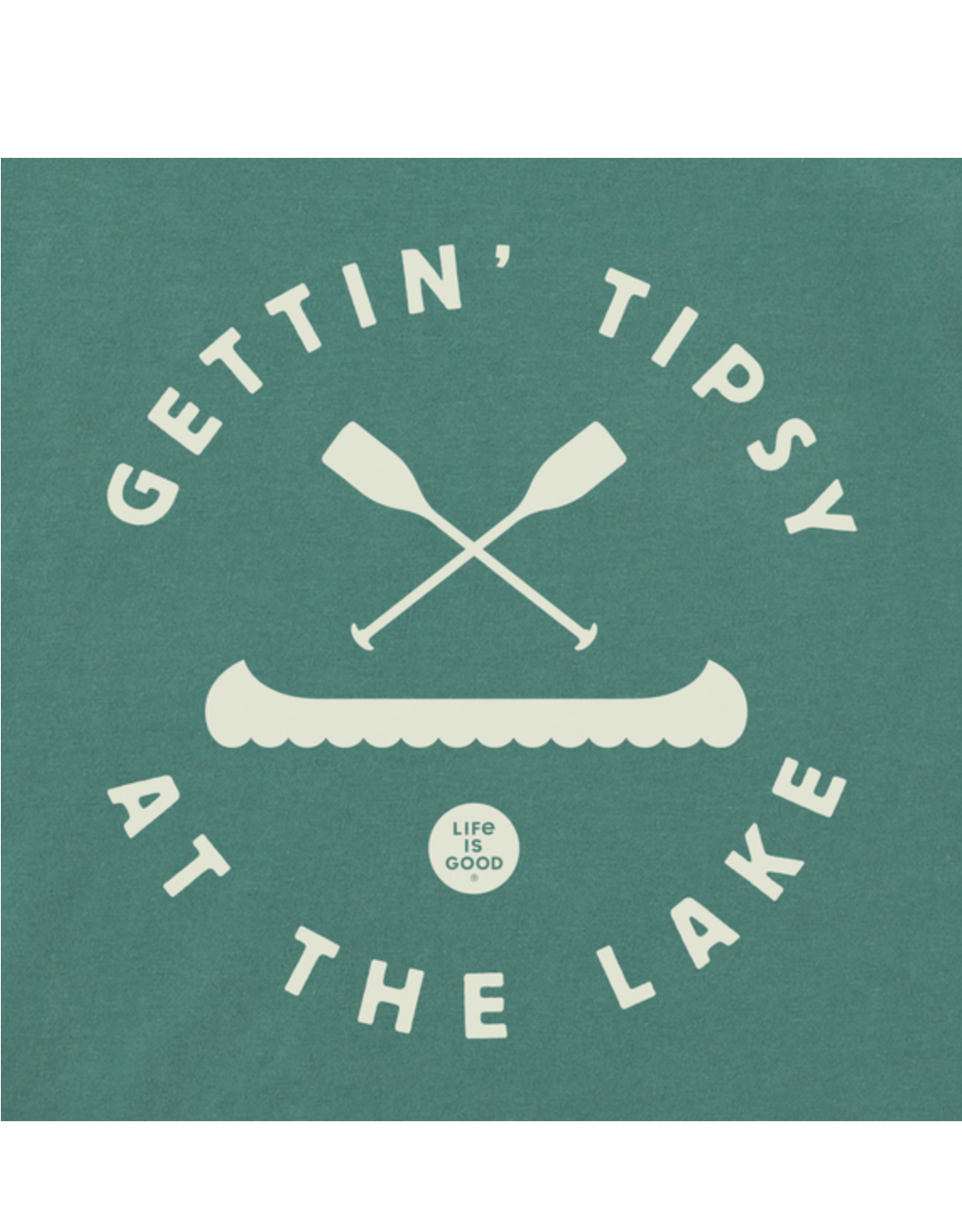 Life Is Good SALE Men's Tipsy at the Lake Short Sleeve Crusher Tee