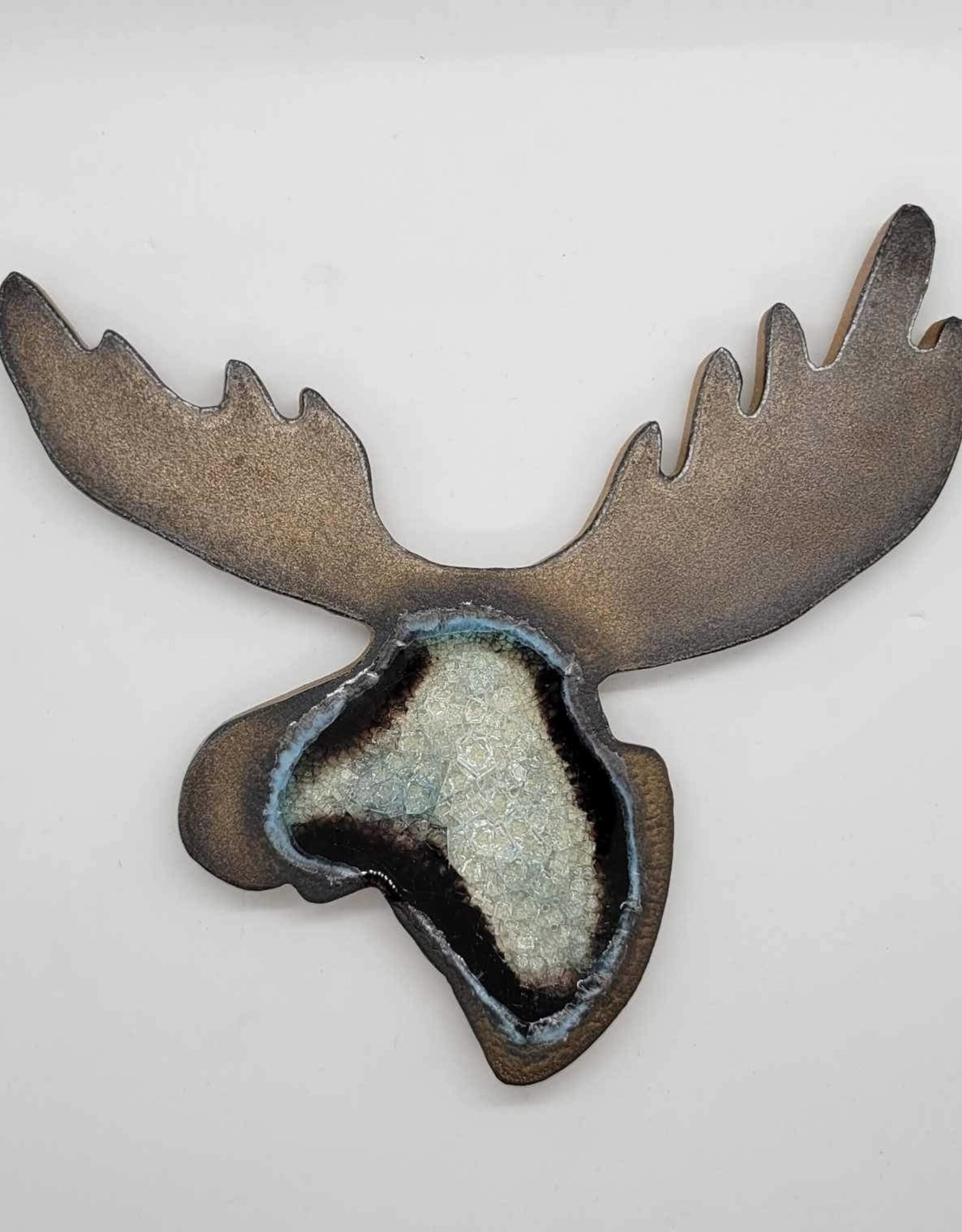 Dock 6 Pottery Moose Coaster - Bronze