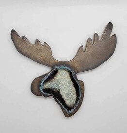 Dock 6 Pottery Moose Coaster - Bronze