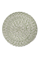 Park Designs Round Placemat - Spice Bin Braided Mint 15"