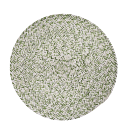 Park Designs Round Placemat - Spice Bin Braided Mint 15"