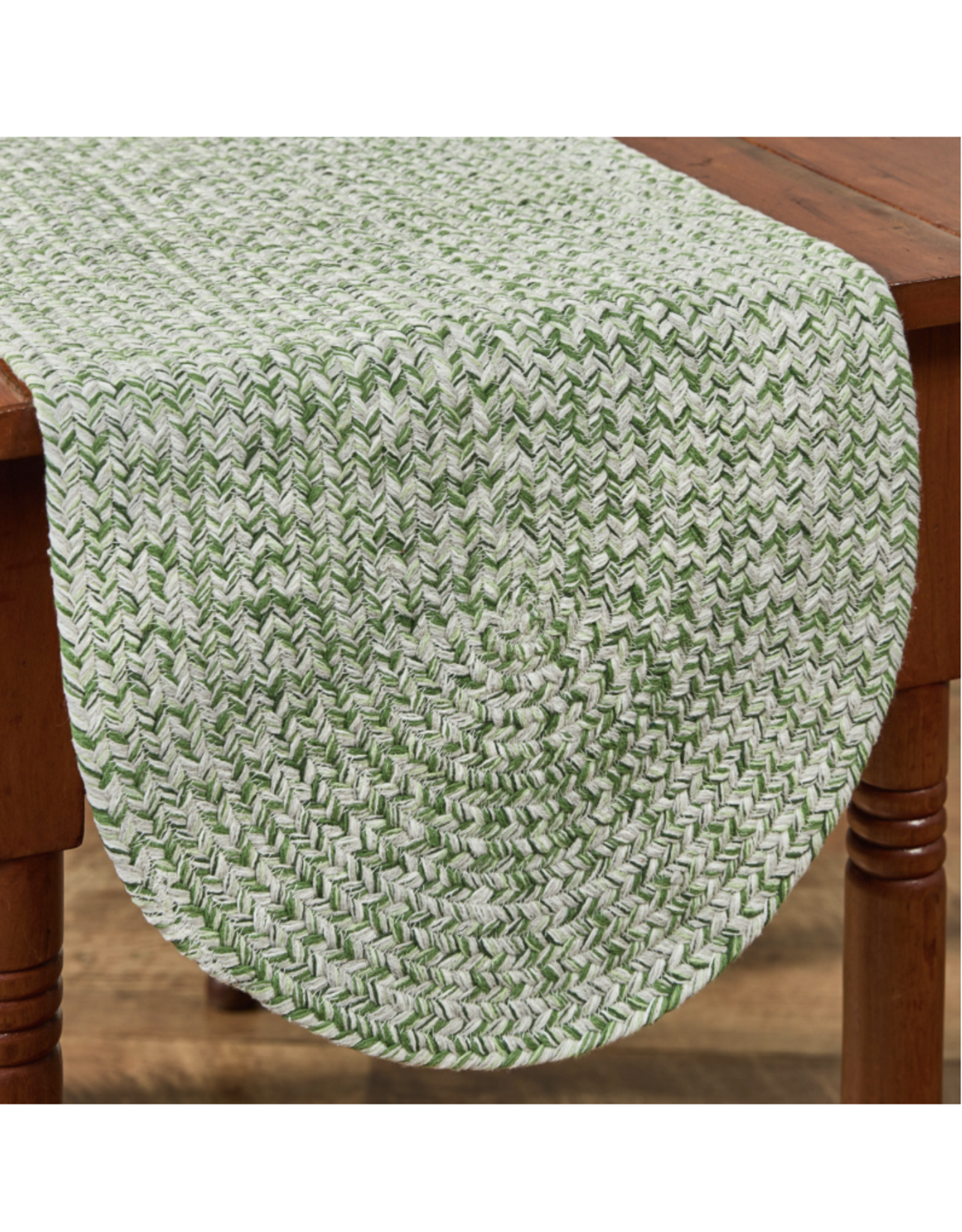 Park Designs 36" Table Runner - Spice Bin Braided Mint