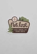 Big Moods Stickers Not Lost, Just Taking the Scenic Route Sticker