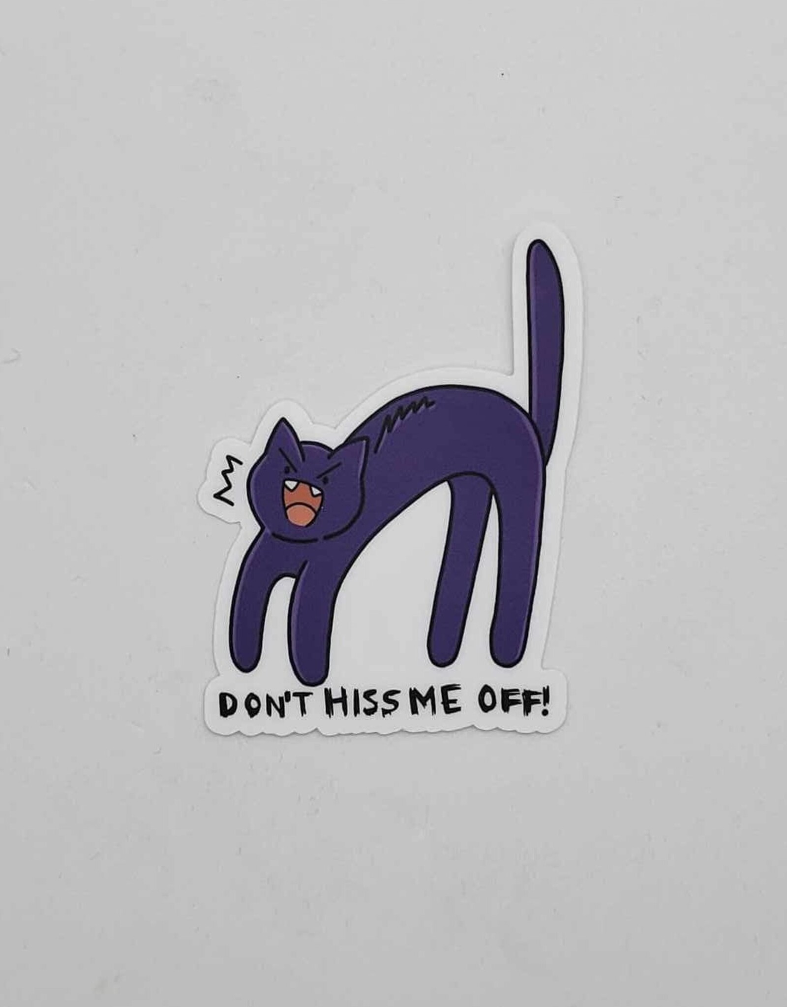 Big Moods Stickers Don't Hiss Me Off Cat Sticker