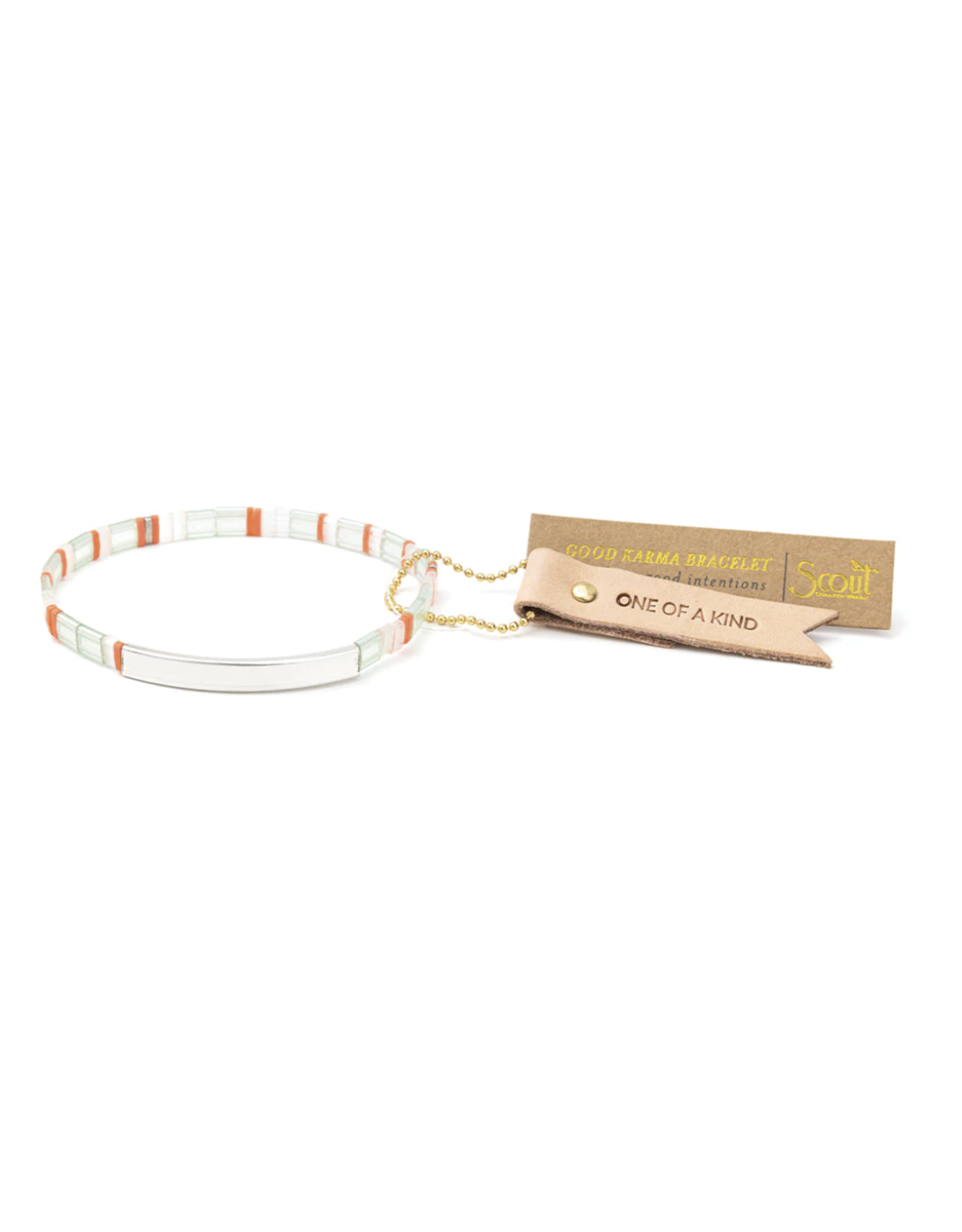 Scout Good Karma Miyuki Bracelet - One  Of A Kind Mist