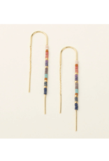 Scout Chromacolor Miyuki Thread Earring  - Dark Multi/Gold
