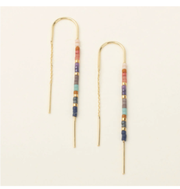Scout Chromacolor Miyuki Thread Earring  - Dark Multi/Gold