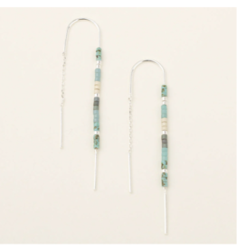 Scout Chromacolor Miyuki Thread Earring  - Turquoise Multi/Silver