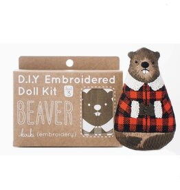 Kiriki Press SALE Beaver - Embroidery Kit w/ Hoop