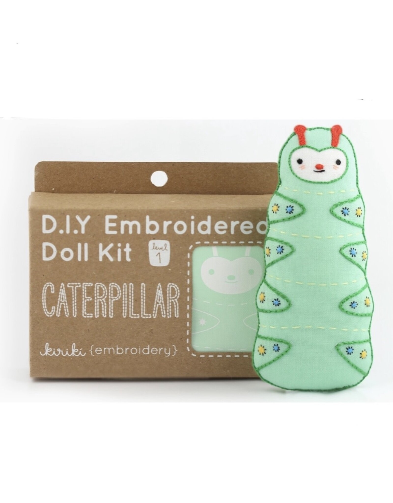 Kiriki Press SALE Caterpillar - Embroidery Kit w/ Hoop