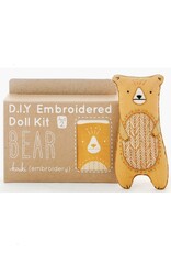 Kiriki Press Bear - Embroidery Kit w/ Hoop