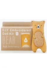 Kiriki Press SALE Bear - Embroidery Kit w/ Hoop