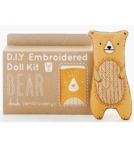 Kiriki Press Bear - Embroidery Kit w/ Hoop