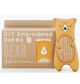 Kiriki Press SALE Bear - Embroidery Kit w/ Hoop
