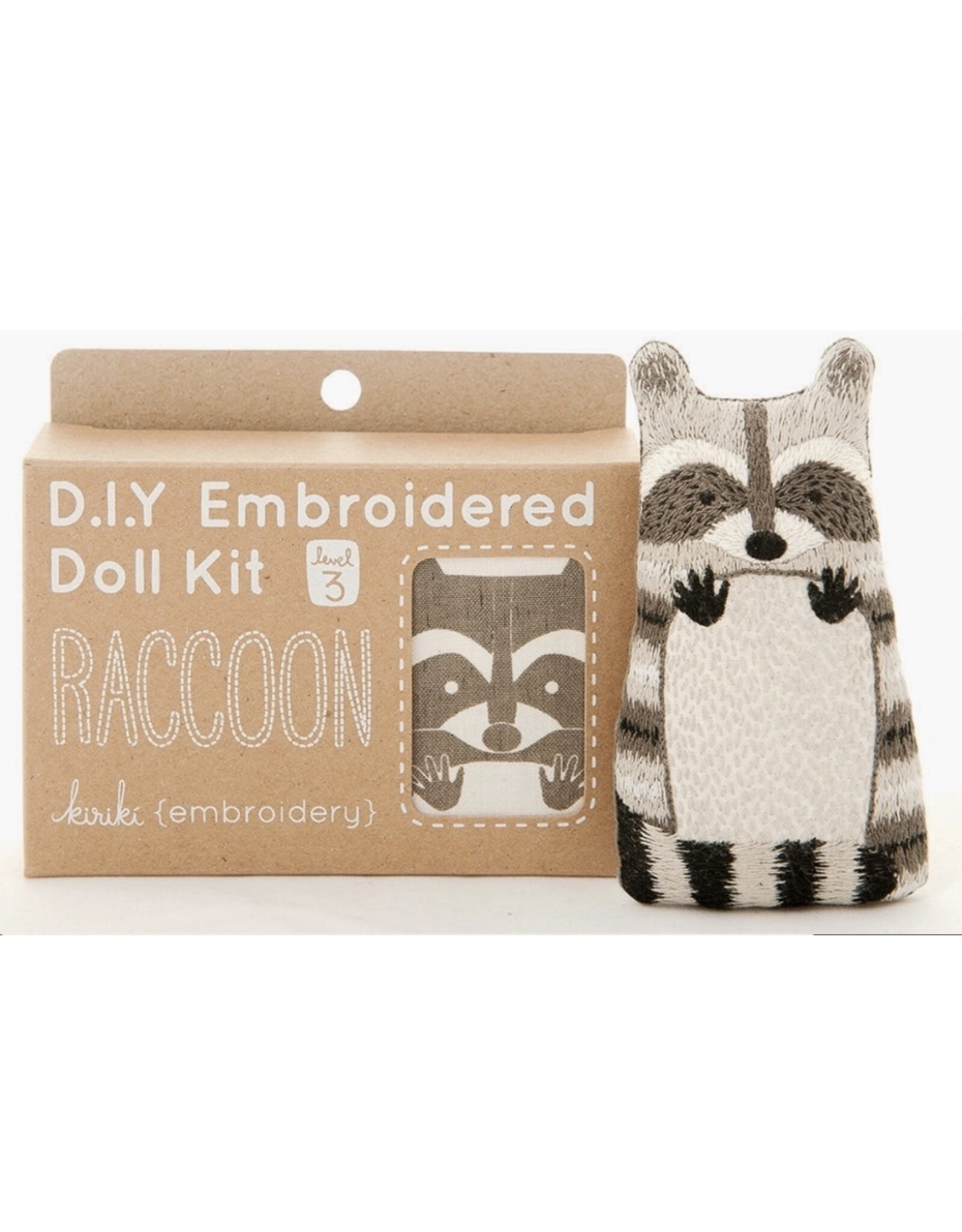 Kiriki Press SALE Raccoon - Embroidery Kit w/ Hoop
