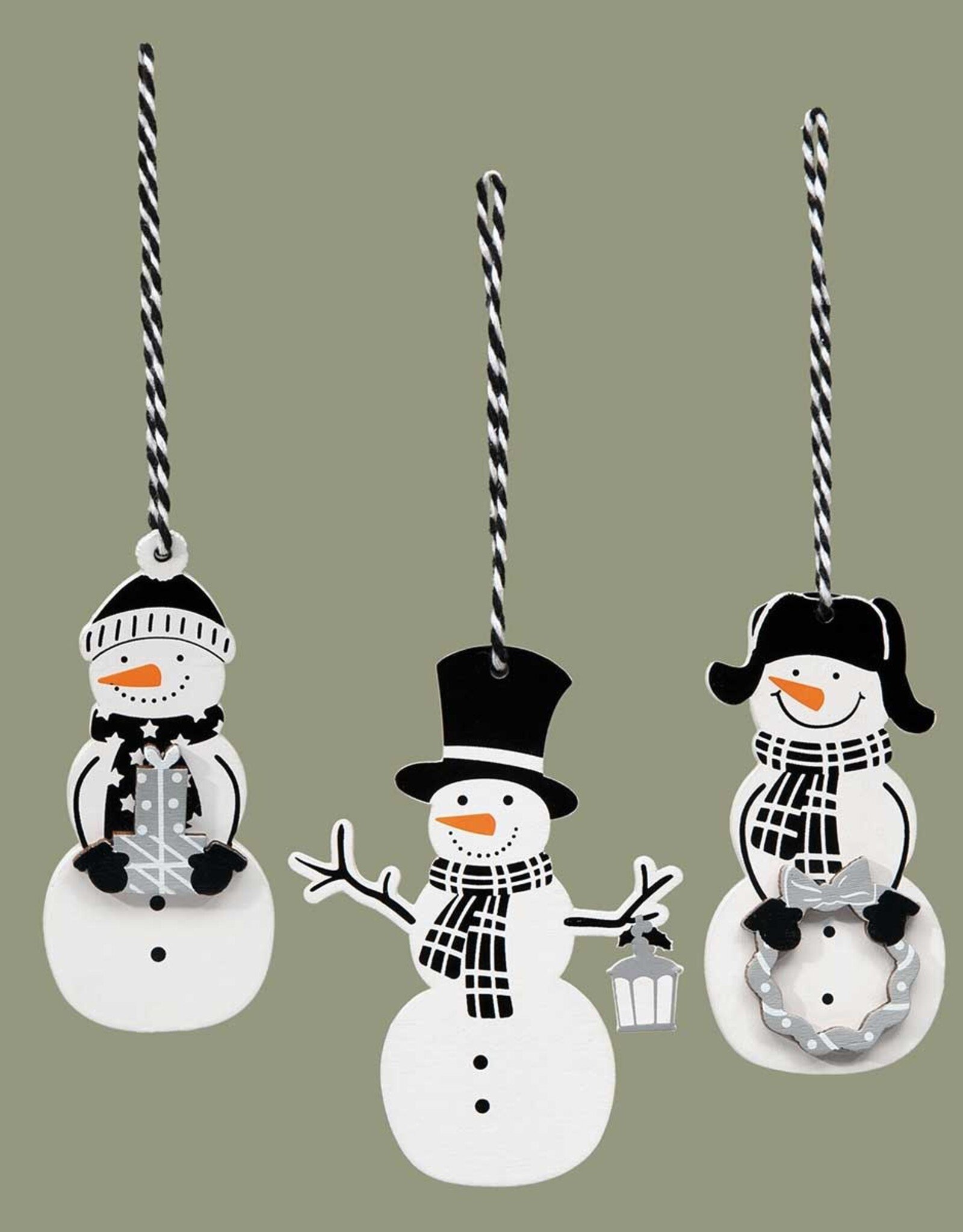 Meravic SALE 4" Snow People Ornament Assort