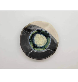 Dock 6 Pottery Ripple Dish - Black & White