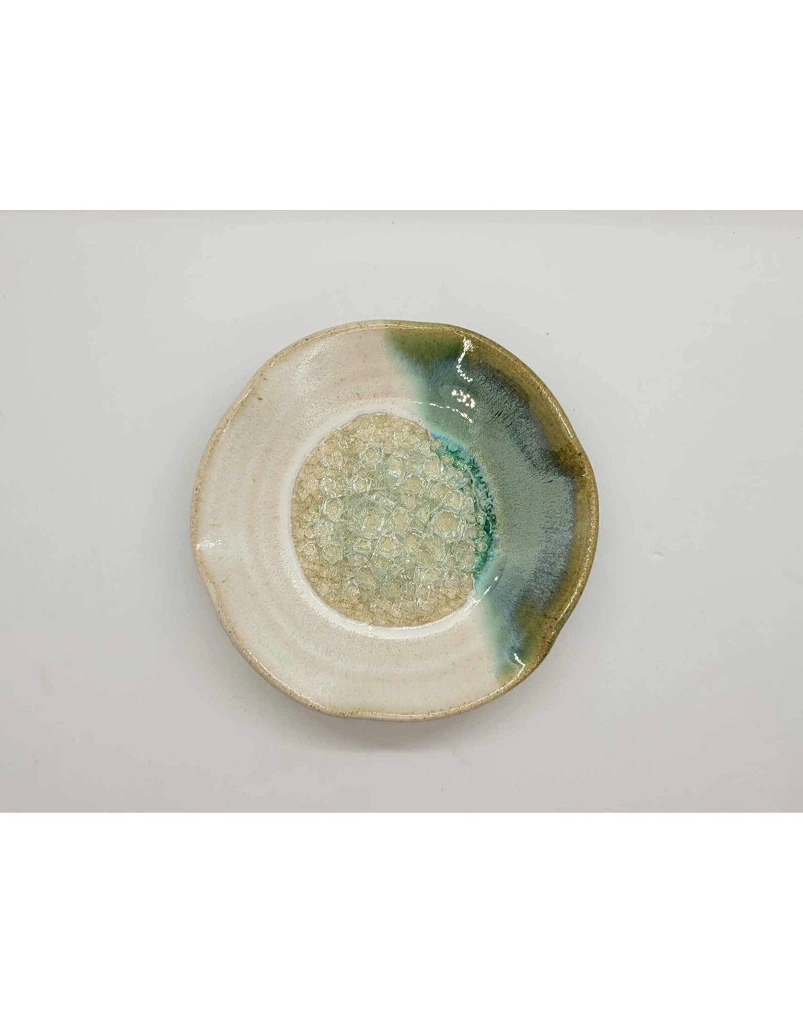 Dock 6 Pottery Ripple Dish - White Pearl
